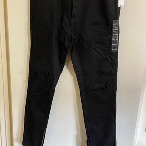 Pacsun Black Ripped Moro Skinniest Jeans
